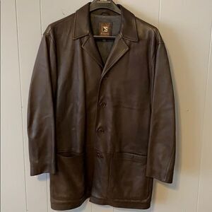Stuart’s Brown Leather Jacket Size Large